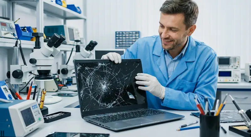 Reparar portátil con pantalla rota